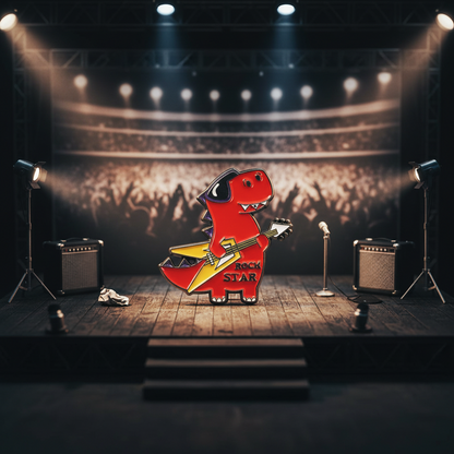 T-rex Guitarist Pin