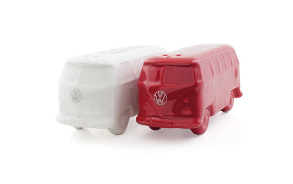 Autobus VW T1 rosso e bianco sale e pepe