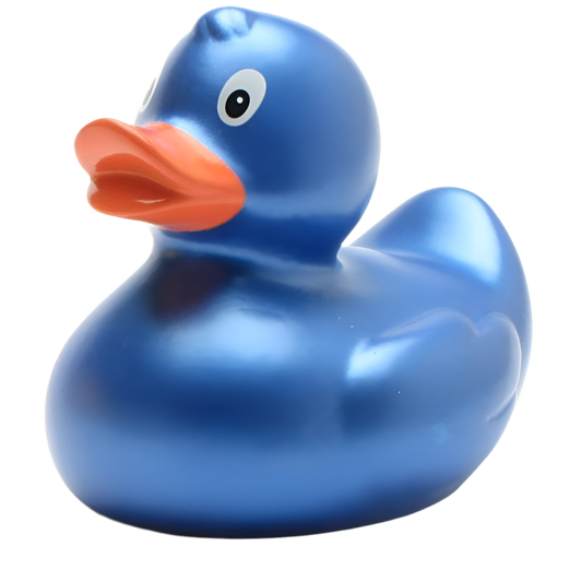 Pato azul metalizado