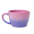 Taza con degradado morado irregular