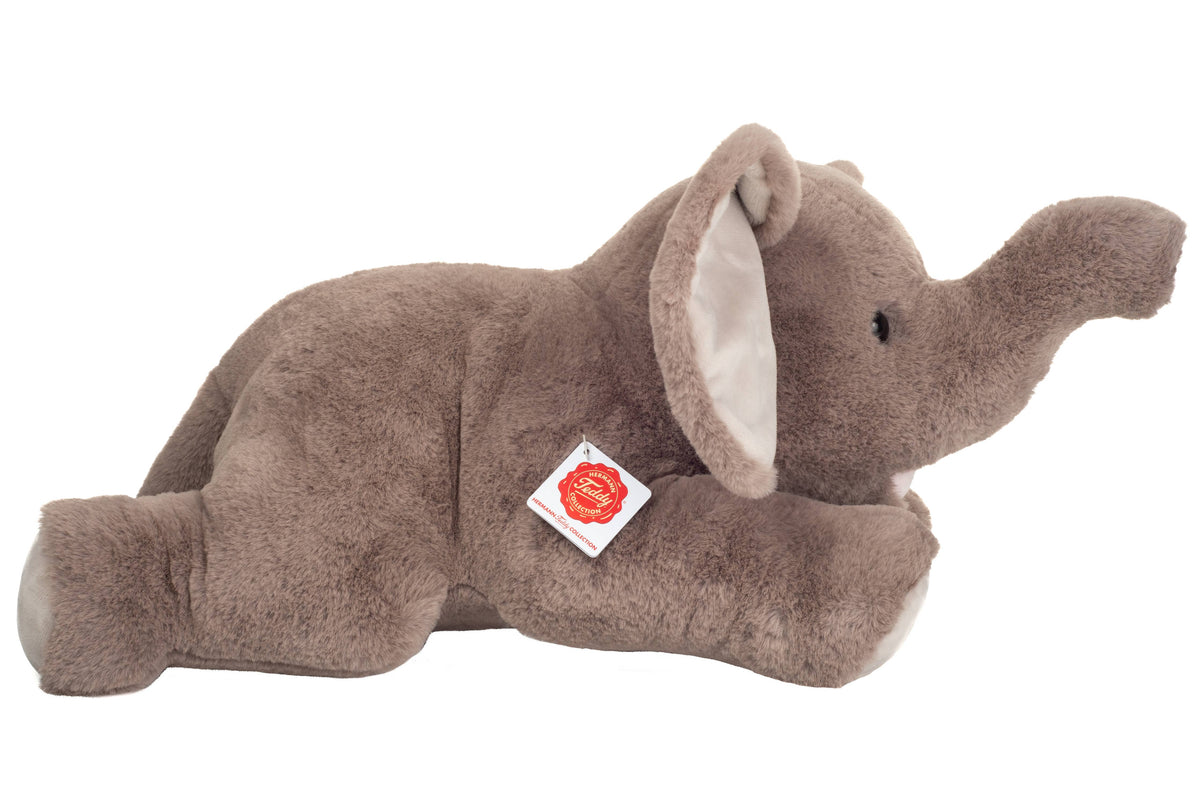 Elefante de Peluche Tumbado – 55 cm