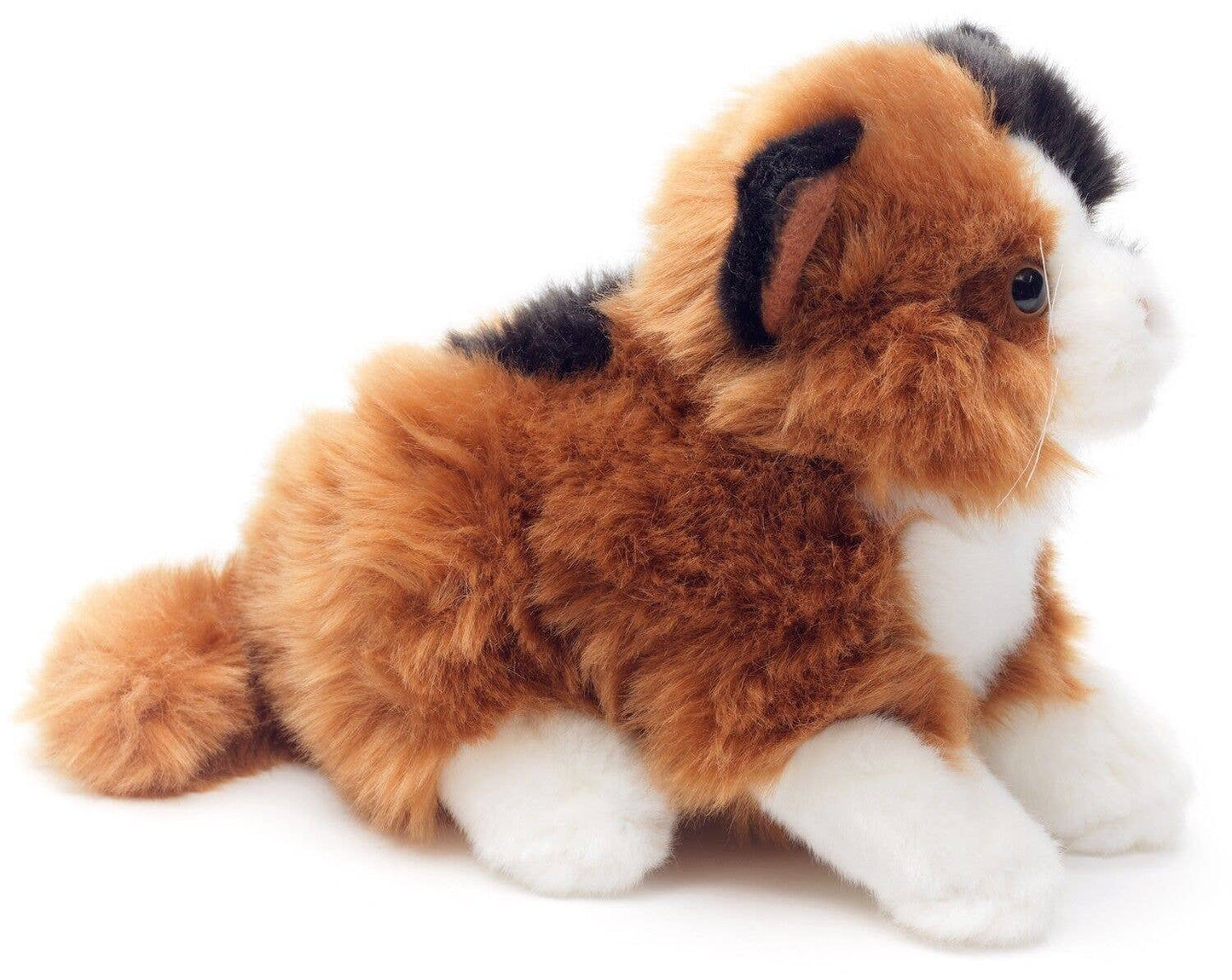 Lying Cat (Calico) - 20cm (length) Plush Toy