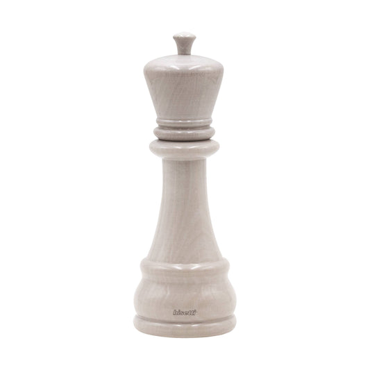 Moulin à épices «Chess» Roi en hêtre blanc laqué brillant