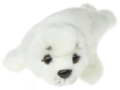 Peluche a forma di cucciolo di foca bianca