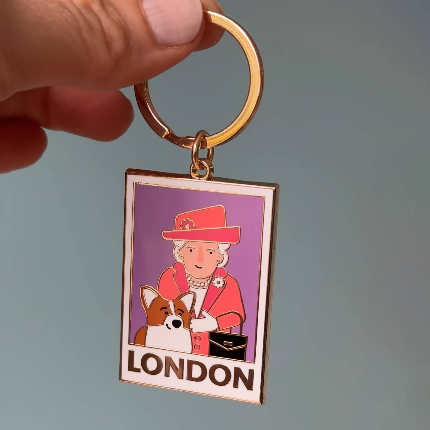Porte-clés Reine & Corgi, Porte-clés Londres