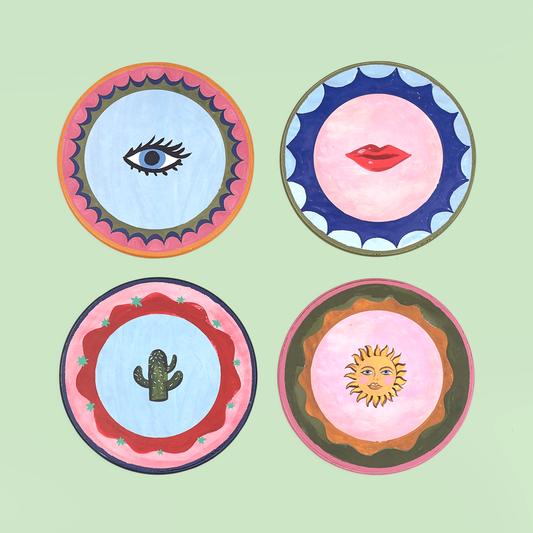 Electric Coast Icons Cork Coasters - Set of 4