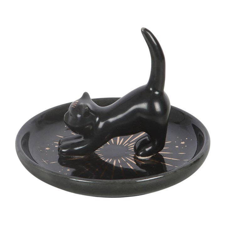 Black Cat Magic Trinket Dish