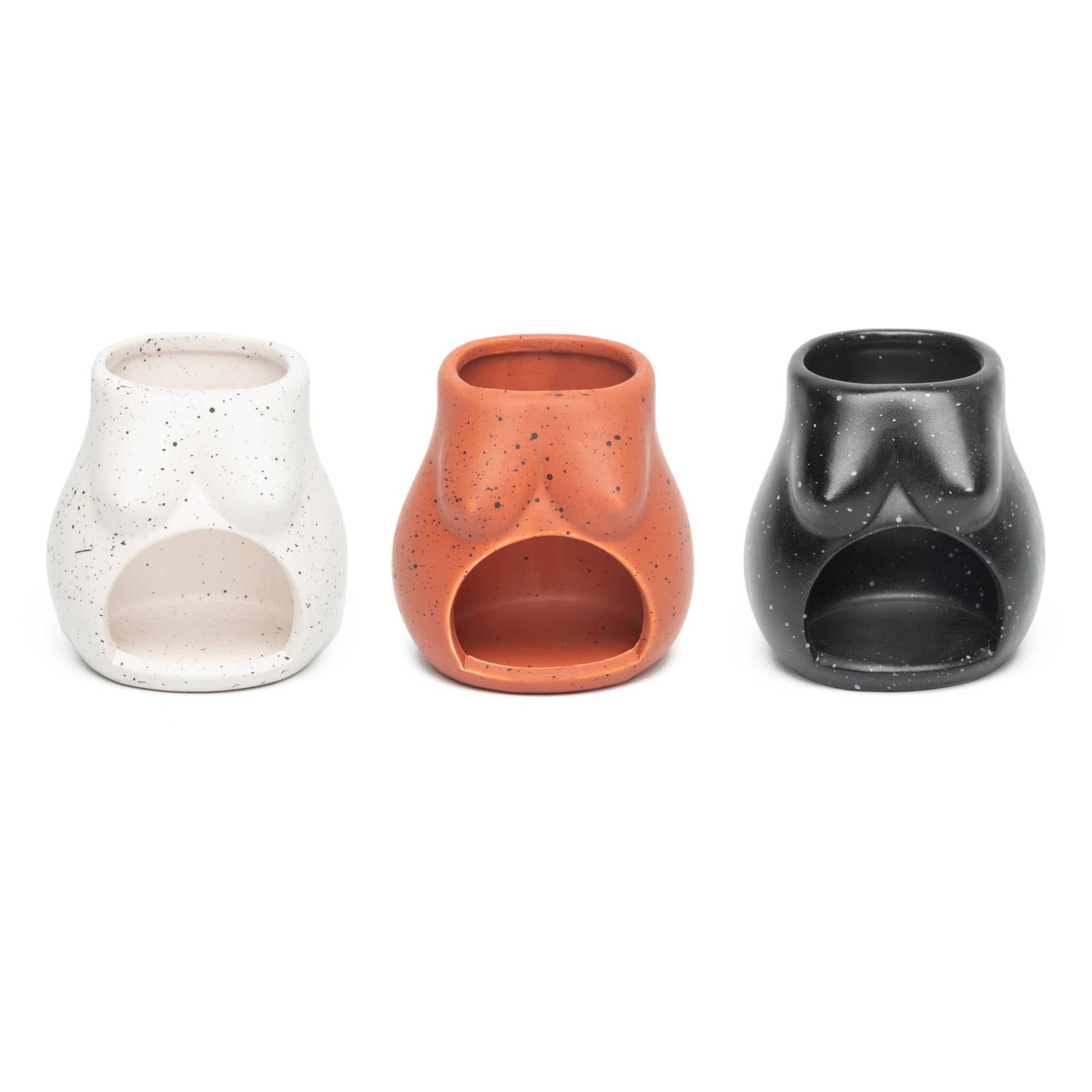 Bougeoir D'ouverture en Terracotta Tits Peint à la Main Helio Ferretti Vue 4