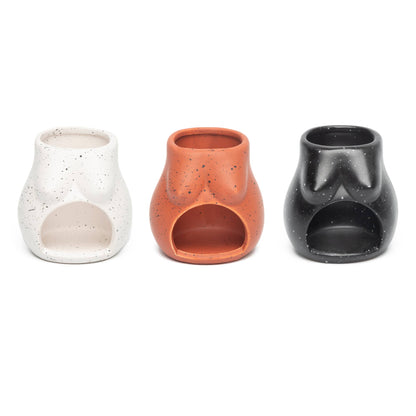 Bougeoir D'ouverture en Terracotta Tits Peint à la Main Helio Ferretti Vue 4