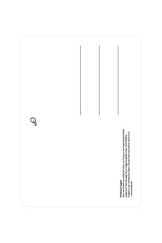 Postcard with the average sawyer