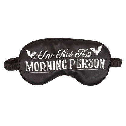 Masque de sommeil en satin « I'm Not a Morning Person »