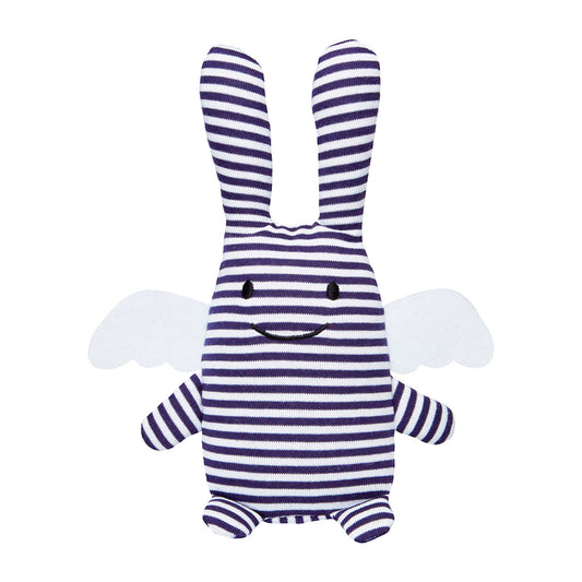 Ange Lapin Doudou avec Hochet - Marinière