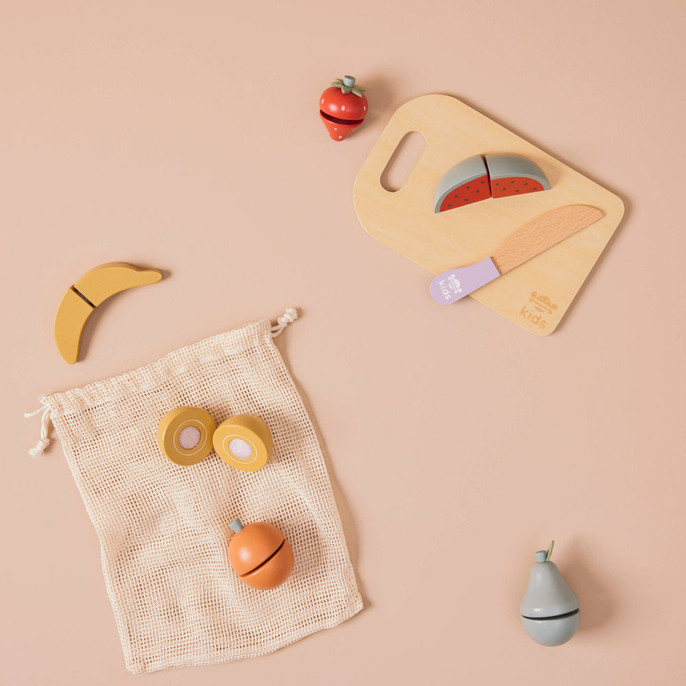Juego de comida de madera para niños (certificado FSC)