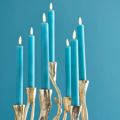 Candeliere Roots, alluminio dorato, 25 x 22 x 63,5 cm