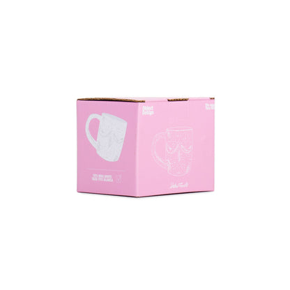 TAZA ESTÉTICA PECHOS BLANCOS - PINTADA A MANO HF