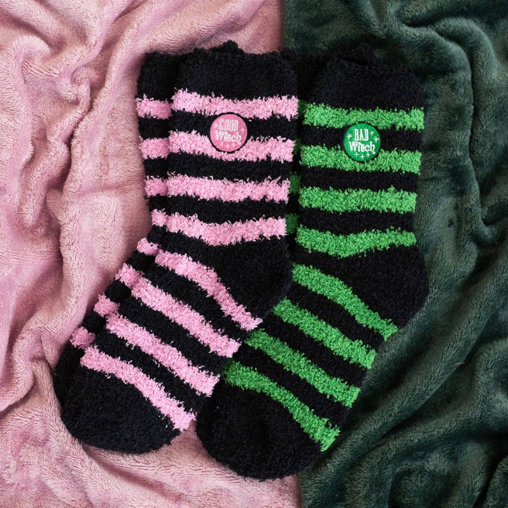 Juego de 2 pares de calcetines de Bruja Buena y Bruja Mala