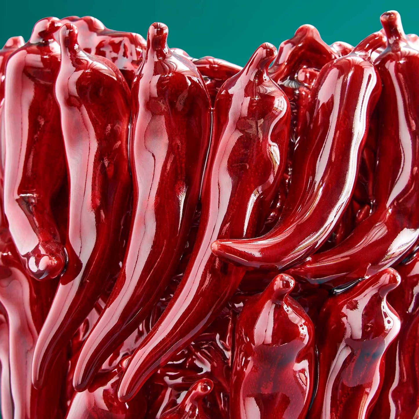 Jarrón de chile, color burdeos