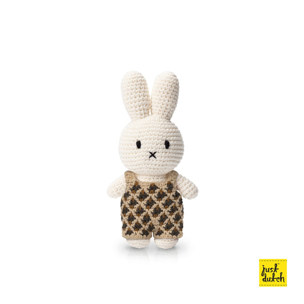 Peluche all'uncinetto Miffy il coniglio - Tuta multicolore 