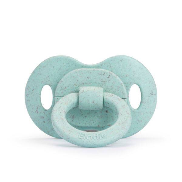 Ciuccio in bambù color turchese acqua