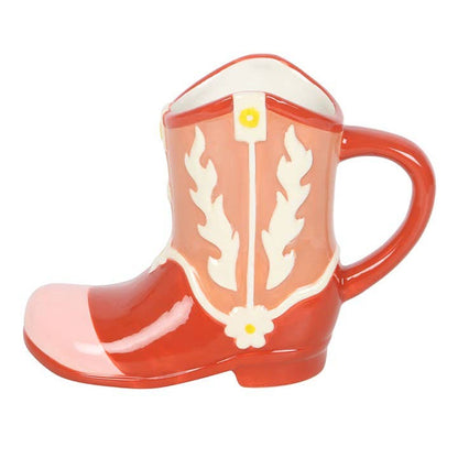 Cowboy Boot Mug - Pink