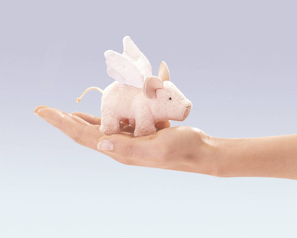 Marionnette à Doigt Mini Cochon avec Ailes