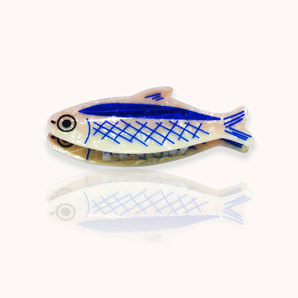 Fermaglio per capelli a forma di sardina