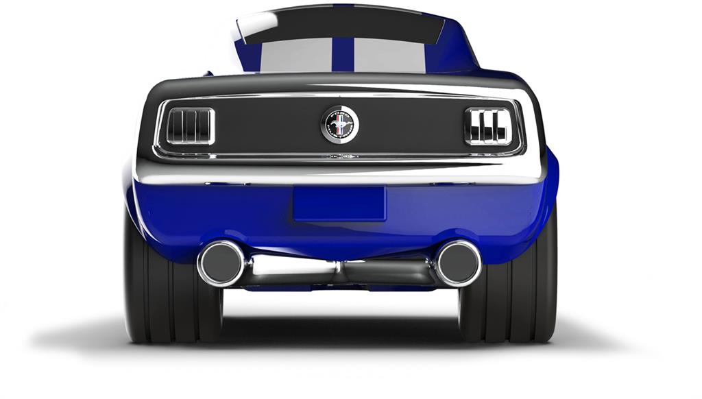 Voiture Ford Mustang Bleue - Baghera