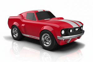 Rode Ford Mustang - Baghera