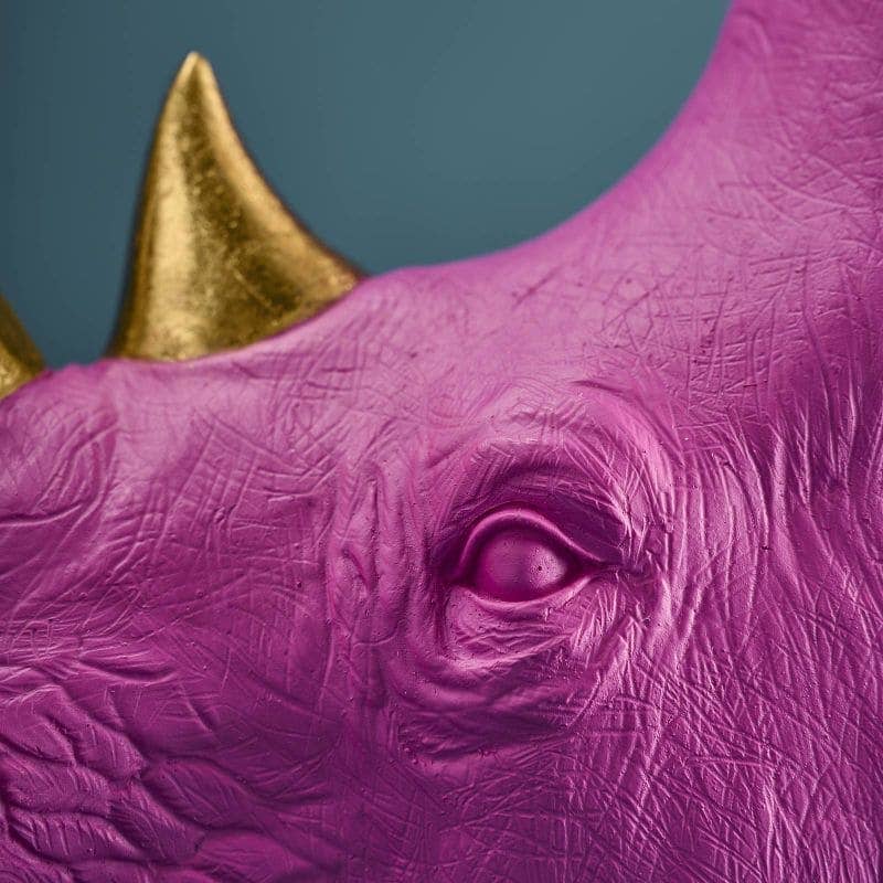 S/2 Serre-livres Rhinocéros, Magenta, 39,5 x 14,2 x 20,5 cm