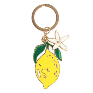 Portachiavi limone e fiore