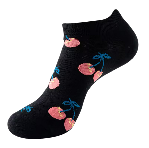 Meias curtas de cereja