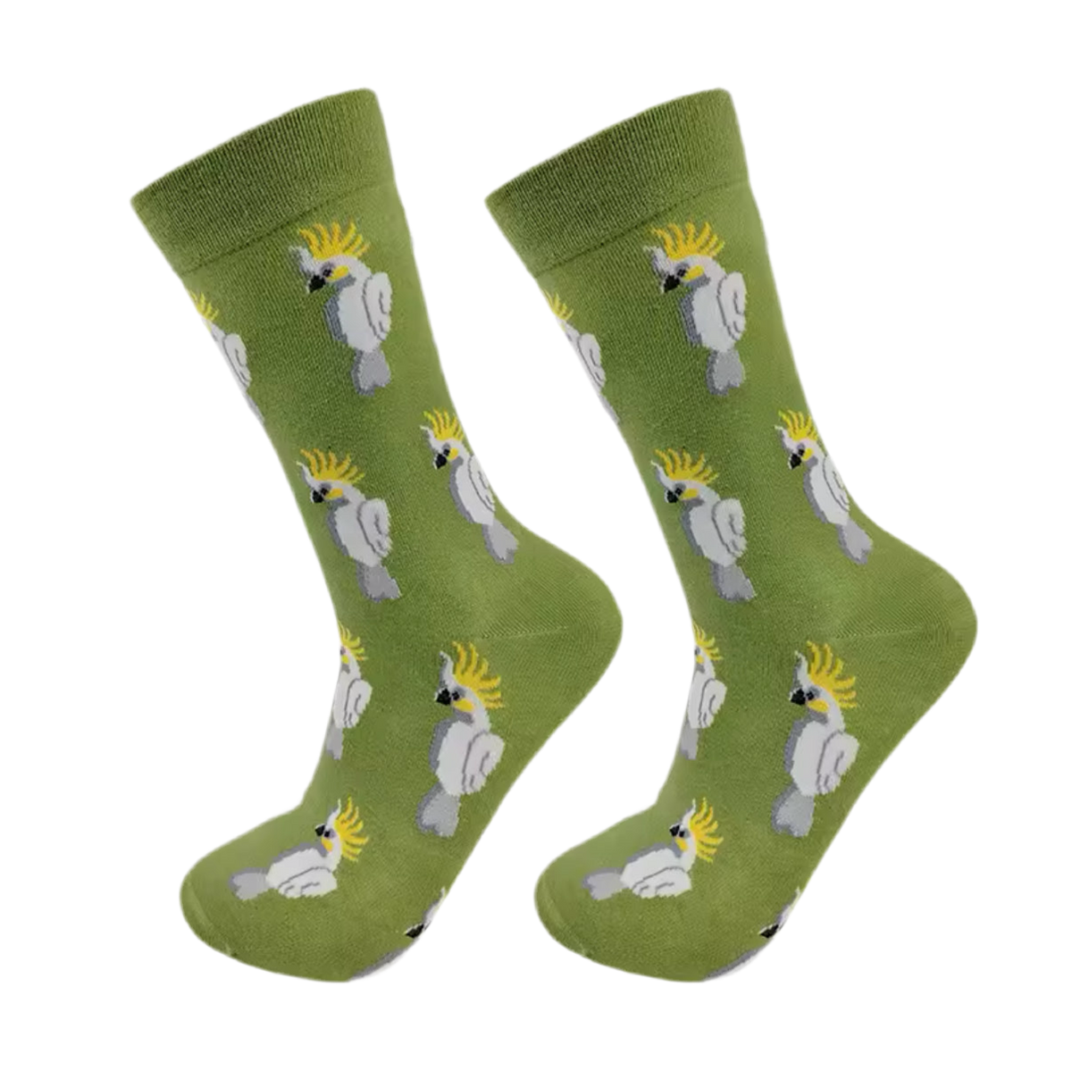 Chaussettes Vertes Cacatoès