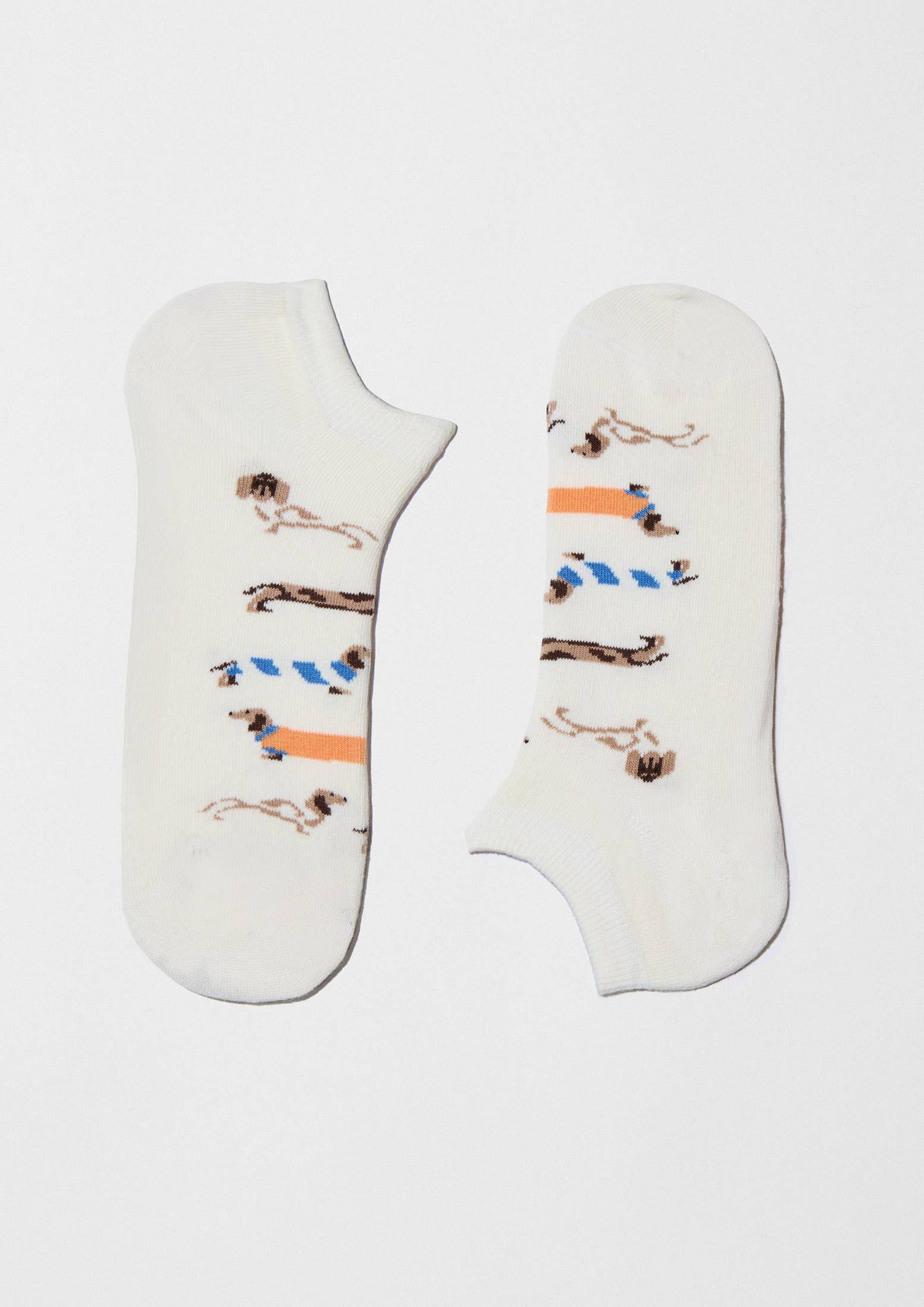 BePets Off White - 100% Organic Cotton Ankle Socks