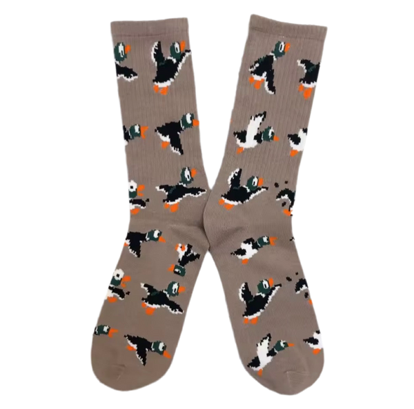 Pixel wilde eenden sokken