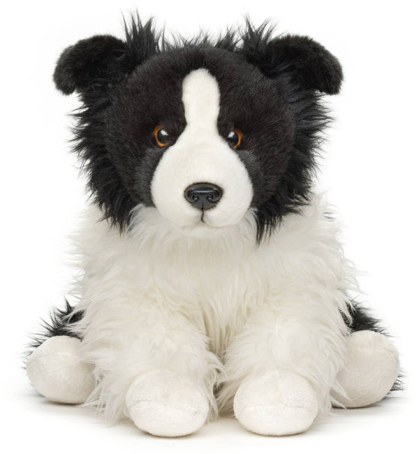 Peluche border collie assis sans laisse Uni Toys