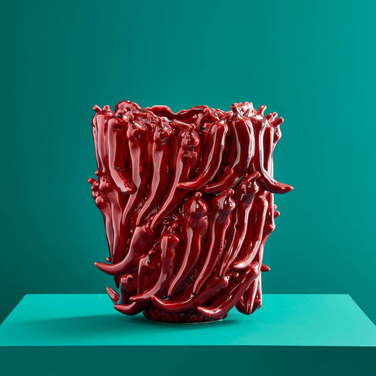 Vase Chili bordeaux
