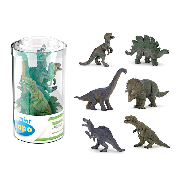 Figurine Mini PLUS Dinosaures Lot 1, 6 pièces Papo - mini figurine