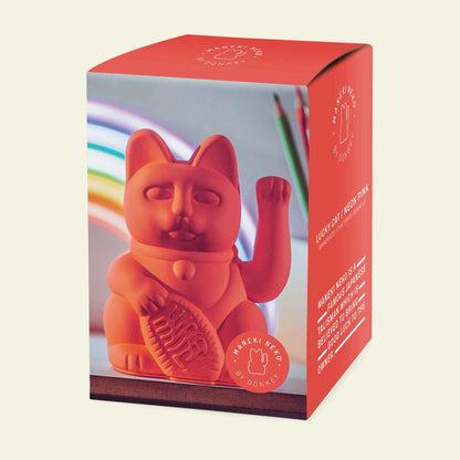 Gelukskat Neon Oranje