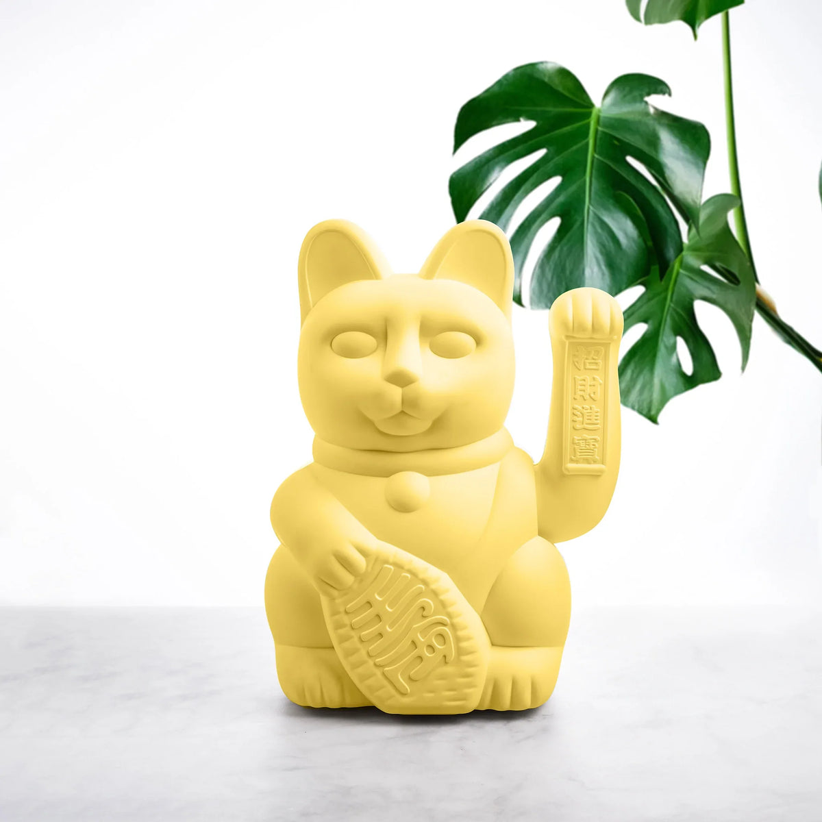 Grand Chat Chanceux Jaune
