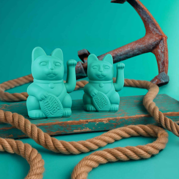 Chat Chanceux Turquoise
