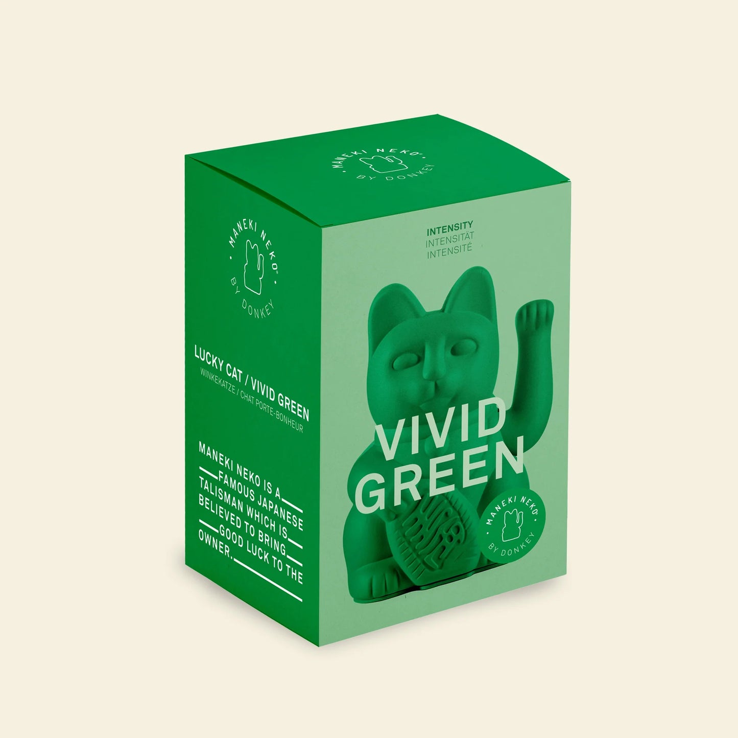 Chat Chanceux Vert Vif