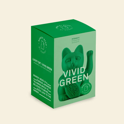 Chat Chanceux Vert Vif