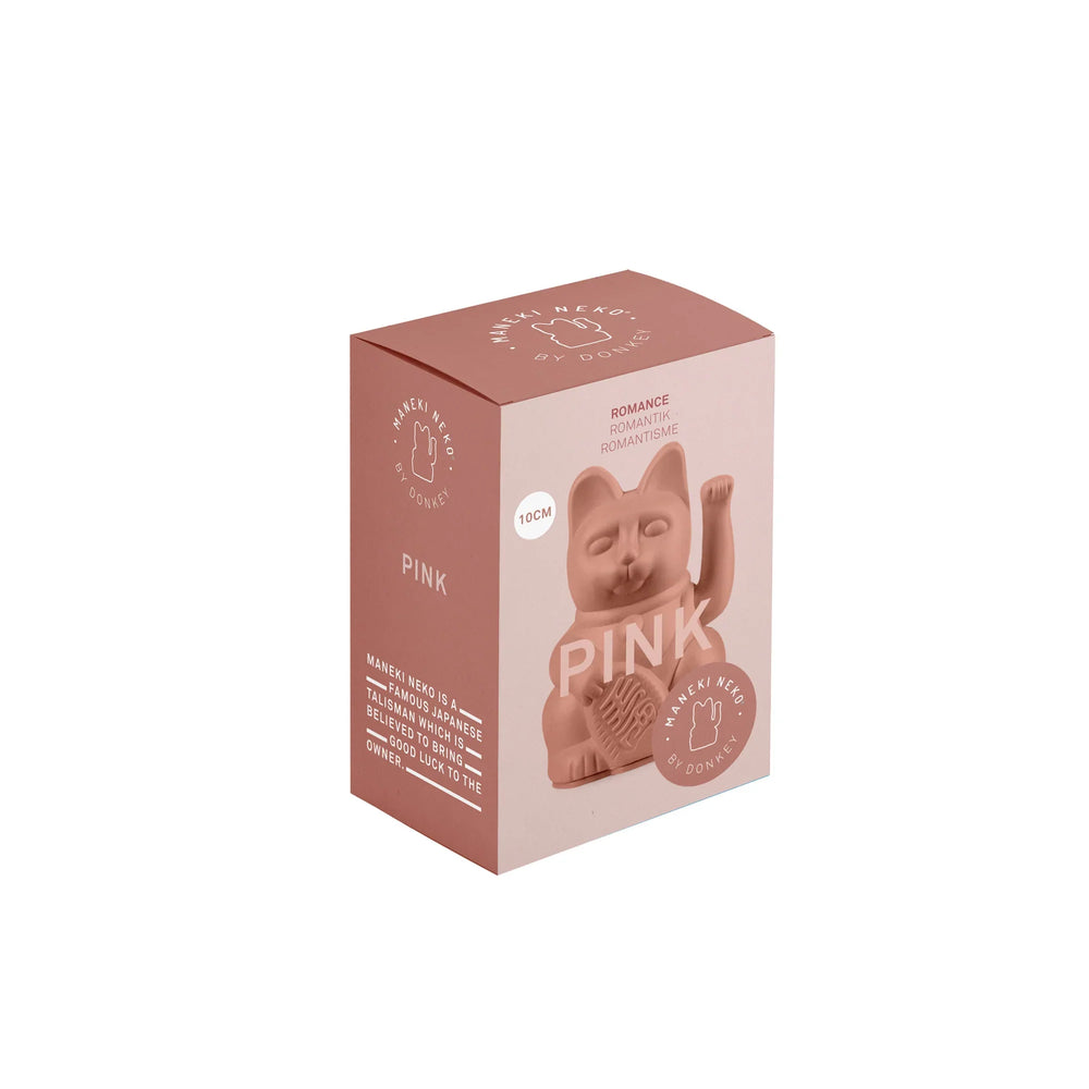 Mini gato de la suerte rosa