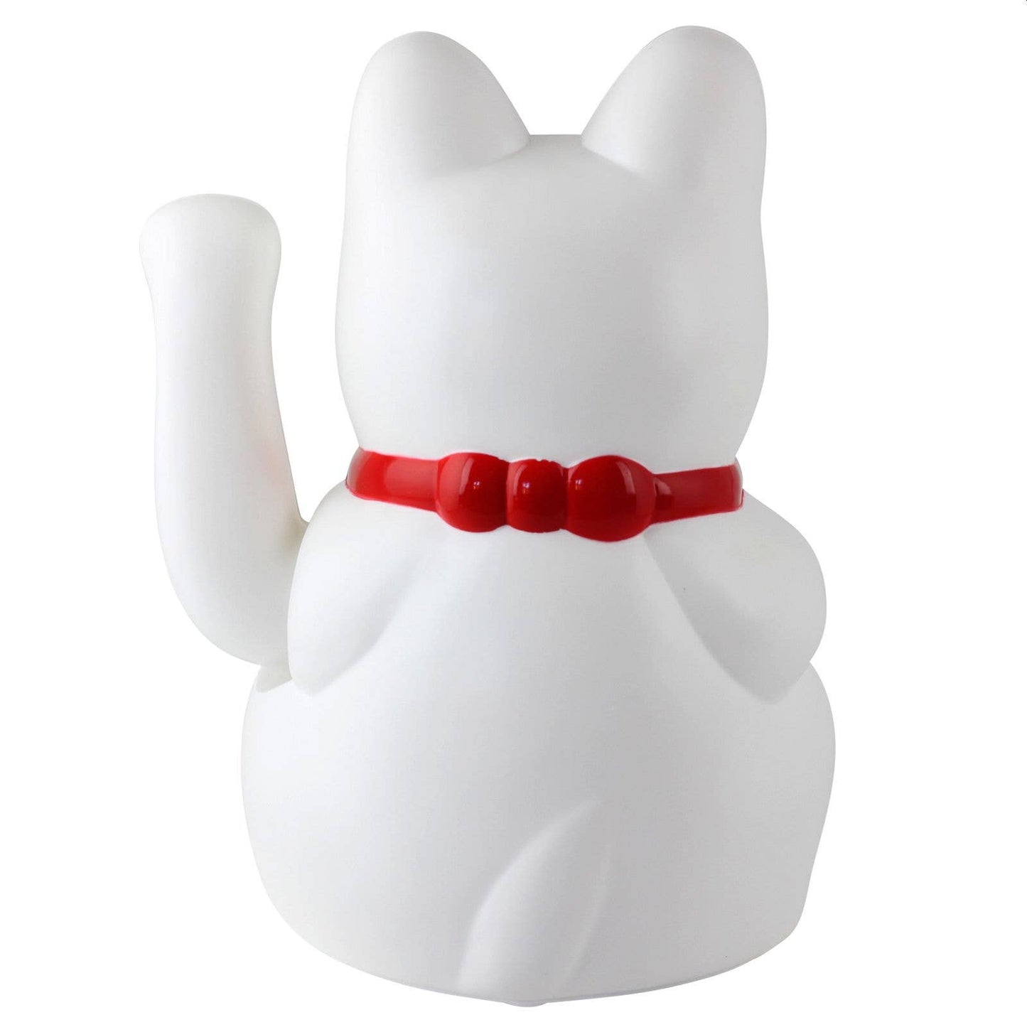 Chat chanceux blanc 20cm