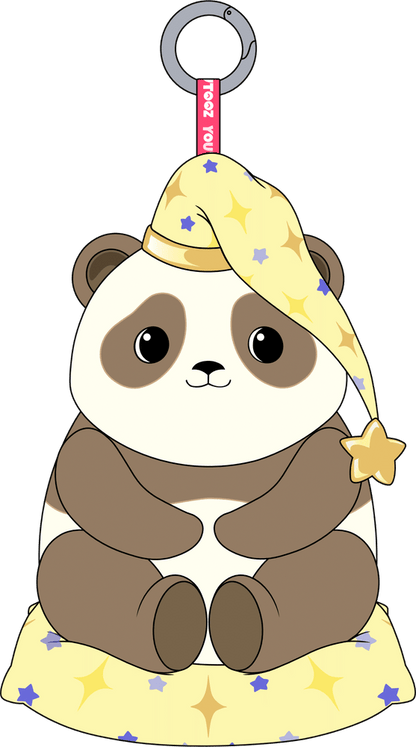 Starry Panda Keychain (5in)
