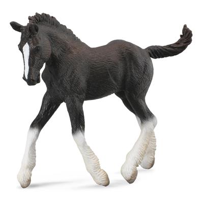 Figurine Poulain Shire Horse Noir - (M)