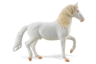 Collecta Chevaux (1:20 XL): ÉTALON CAMARILLO BLANC 15.5x12.5cm