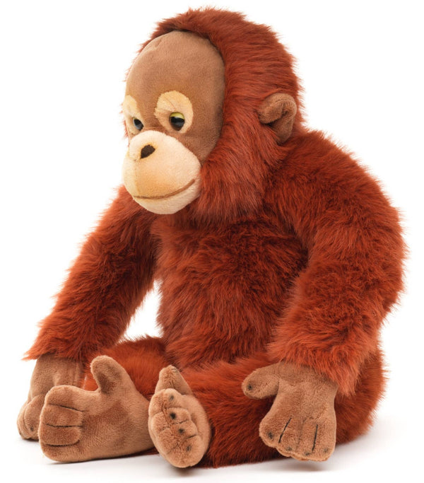 Orang-outan avec fermeture velcro - 27 cm (hauteur) - peluche Uni Toys