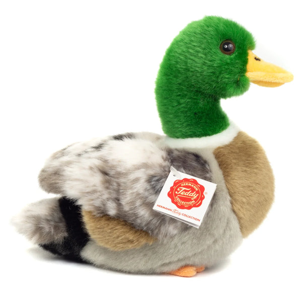 Brinquedo de peluche pato-real