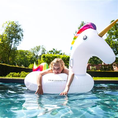 Unicornio inflable blanco XXL